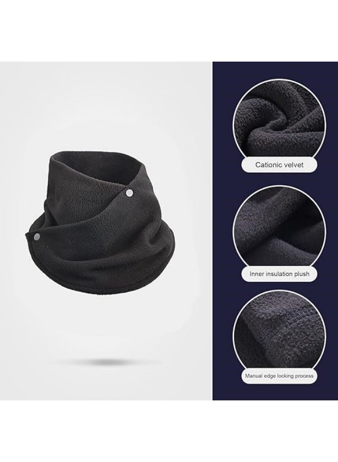 2 Pcs Winter Neck Warmer Gaiter Women Fleece Windproof Warm Face Scarf Cover Ski Mask for Cold Weather - Image 2
