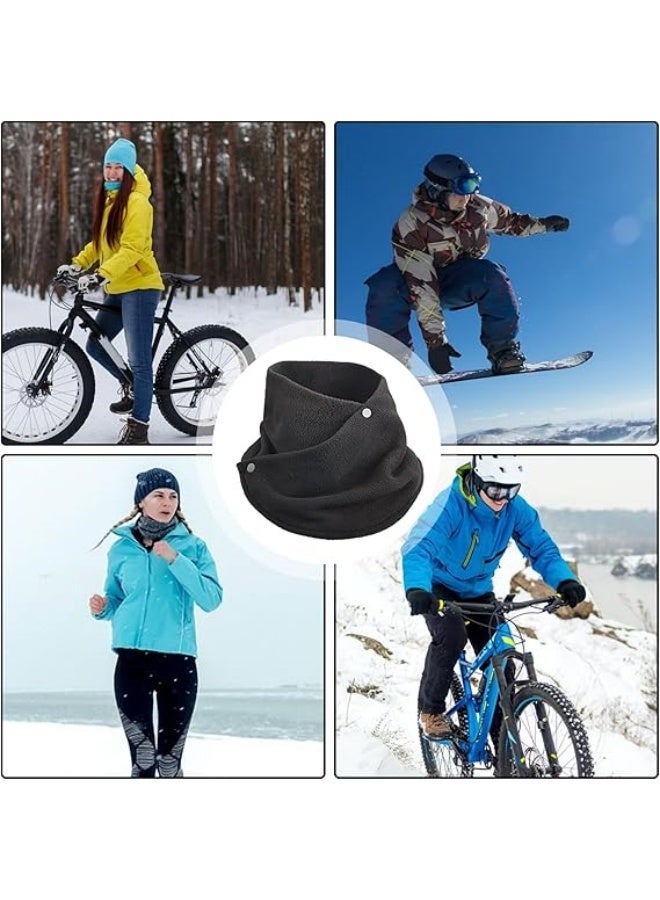 2 Pcs Winter Neck Warmer Gaiter Women Fleece Windproof Warm Face Scarf Cover Ski Mask for Cold Weather - Image 4