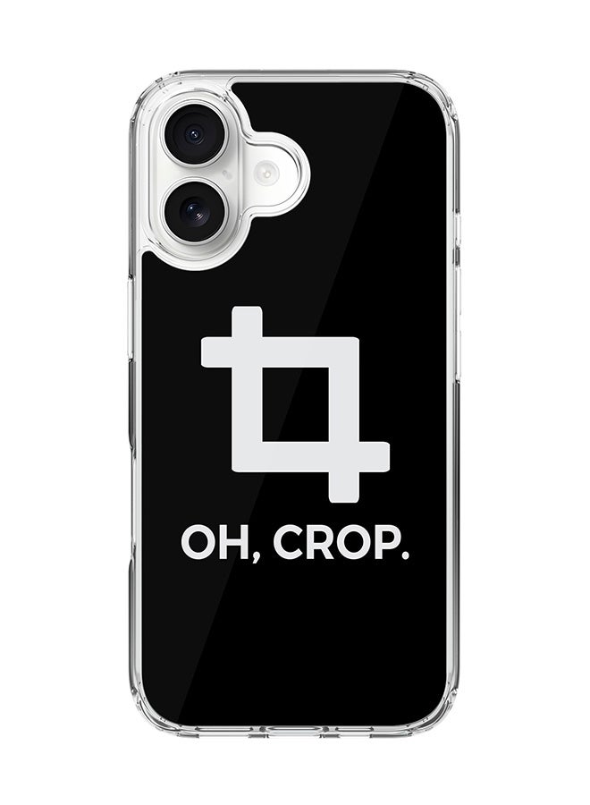 Stylizedd Classic Clear MagSafe Case for iPhone 17 , Hybrid Soft Case Flexible Edges Anti Drop TPU PC Gel Thin Transparent Cover [ Designed for iPhone 17 ] - Oh Crop