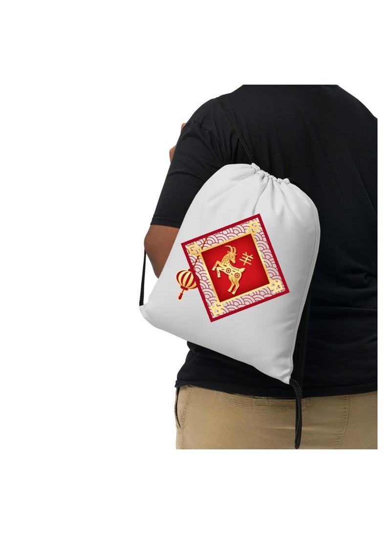 PRINTSHOP4ME Chinese Zodiac Symbols Drawstring Bags For Men And Women-Durable Sports Backpack For Kids,Great For School And College,Everyday Use,Lightweight With Printed - Image 4
