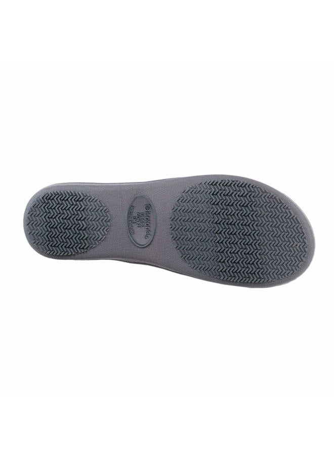 Isotoner Women's Andrea Open Toe Slide Slipper with Moisture Wicking for Indoor/Outdoor Comfort and Arch Support Ash 8.5-9, 39/40 EU - Image 4