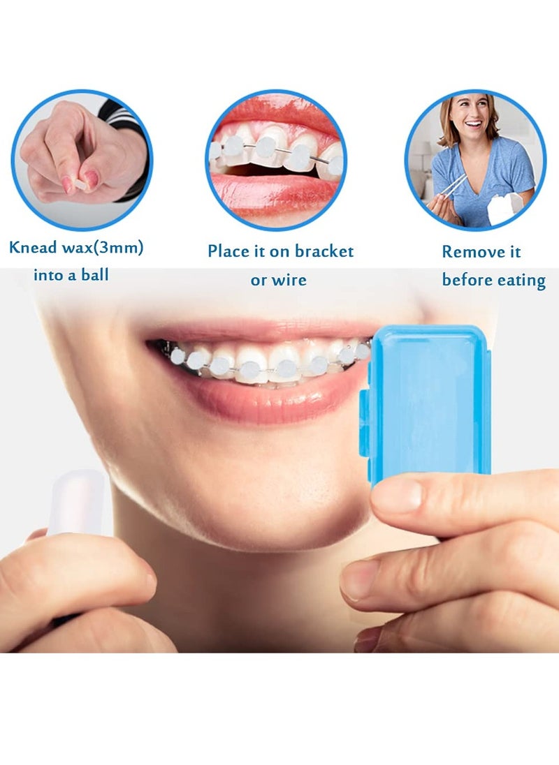 SYOSI Braces Wax for Teeth 6 Pack Dental Care Orthodontic Wax for Braces Wearer (6 Pack, Colorful)  - Image 3
