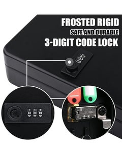 Generic Key Box Wall Mount with Combination Lock 28 Key Hooks Tags Key Organizer Steel Security Locking Key Cabinet Storage Key Lock Box with Code Key Management Cabinet  - Image 4