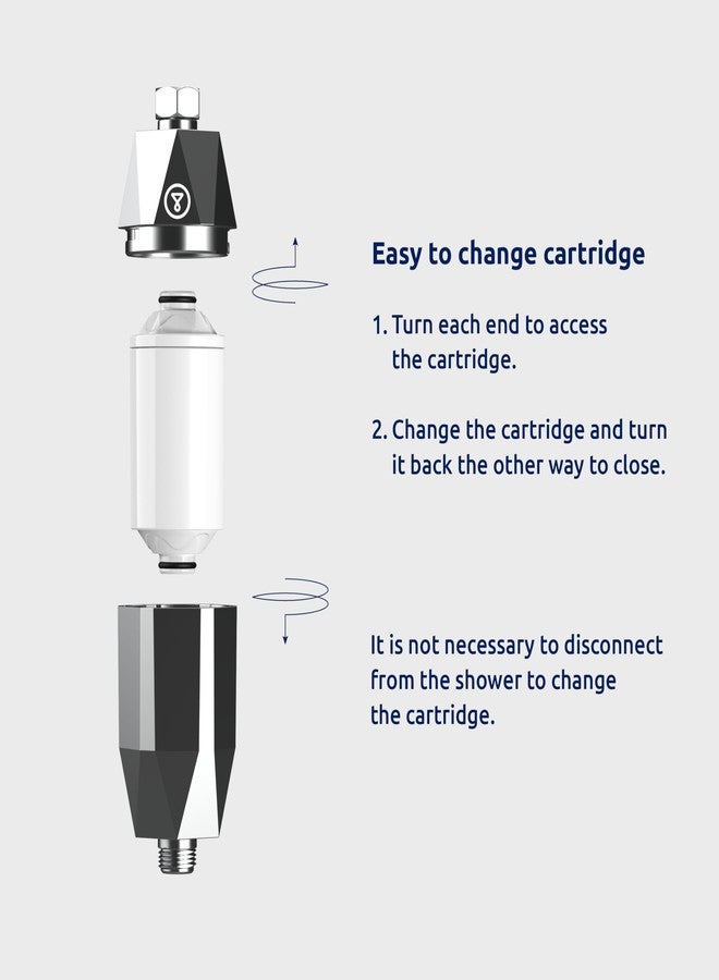 TAPP WATER Tappwater ShowerPro Diamond Refill - Water Filter Cartridge. Filters Limescale, Chlorine and +70 substances. 4-stage filtration and KDF-55 technology for soft skin and strong hair. 6 months - 20.000 L - Image 2