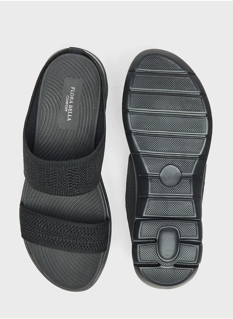 shoexpress Double Strap Wedge Sandals