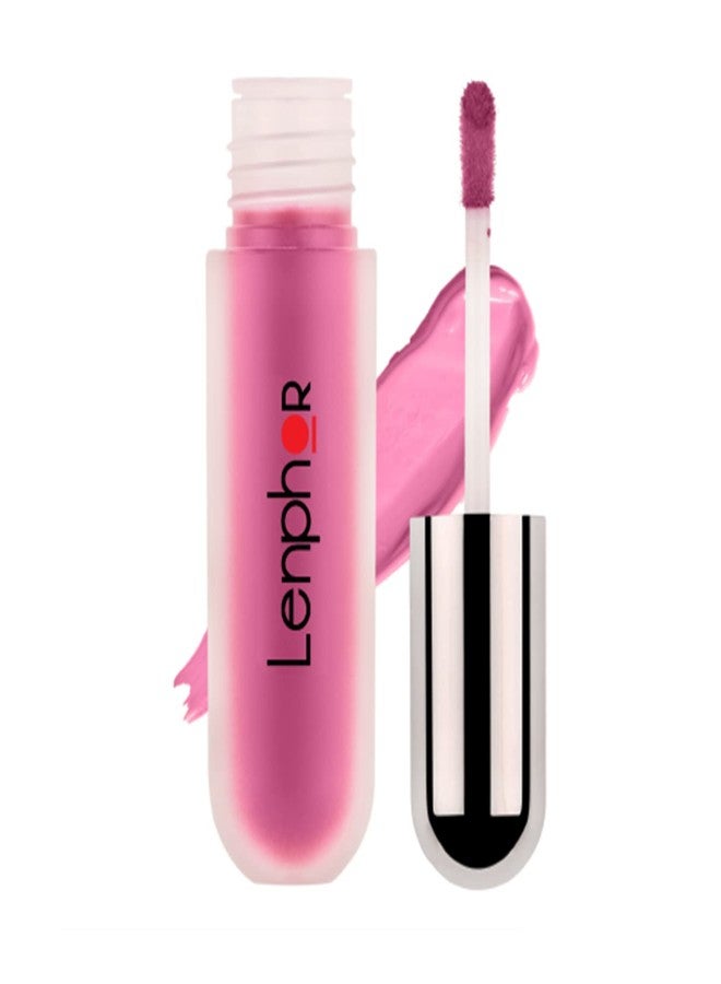لينفور أحمر شفاه سائل من لينفور لاش إت، يدوم طويلاً، مرطب وملمع للشفاه، أحمر شفاه للنساء والفتيات، أحمر شفاه سائل بلمسة نهائية مطفية، لون داليا نيود 5 غرام - Image 1