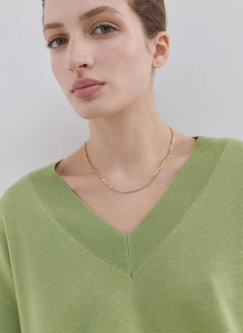 MANGO  V-neck knit sweater for Women | Best Price UAE