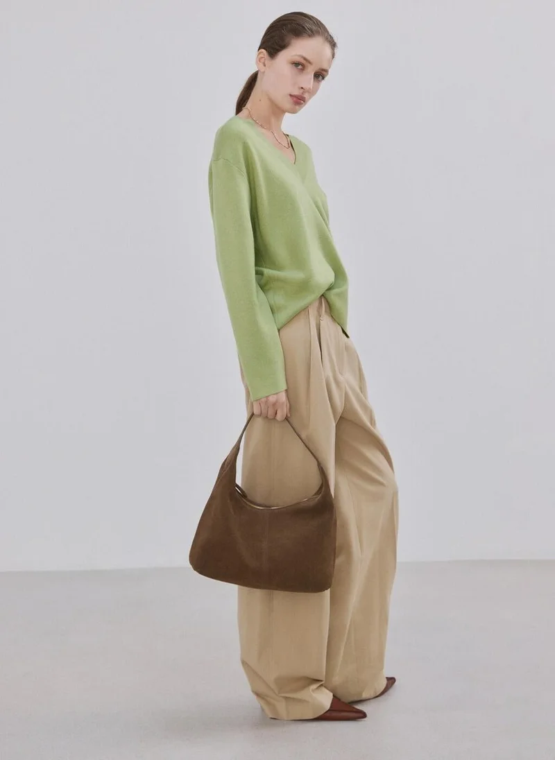 مانجو V-neck knit sweater