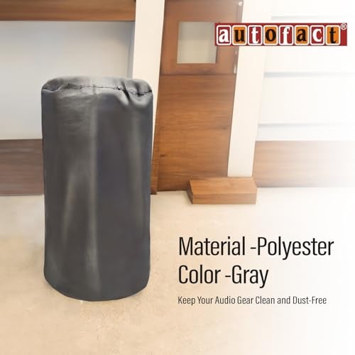 Autofact Premium Dust Cover for Party Speakers upto Dimesnions 36-inch Height & 16-inch Diameter , Ideal for Sony MHC V73D, JBL, Boat & More - Keep Your Audio Gear Clean and Dust-Free (Grey) - Image 5