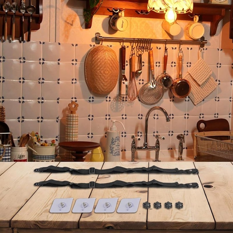 أحزمة أمان أثاث التلفزيون الثقيلة للاستقرار وراحة البال - Image 3