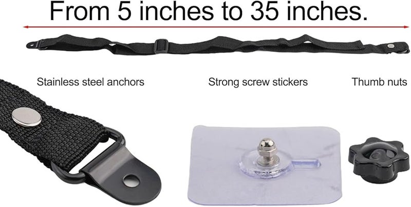 أحزمة أمان أثاث التلفزيون الثقيلة للاستقرار وراحة البال - Image 5