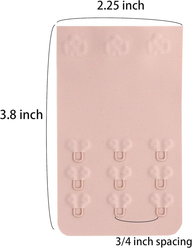 SAMGU Store Women's Bra Extenders 2 Hook / 3 Hook / 4 Hook / 5 Hook / 6 Hook, Soft Stretchy Back Bra Extension Strap - Image 2