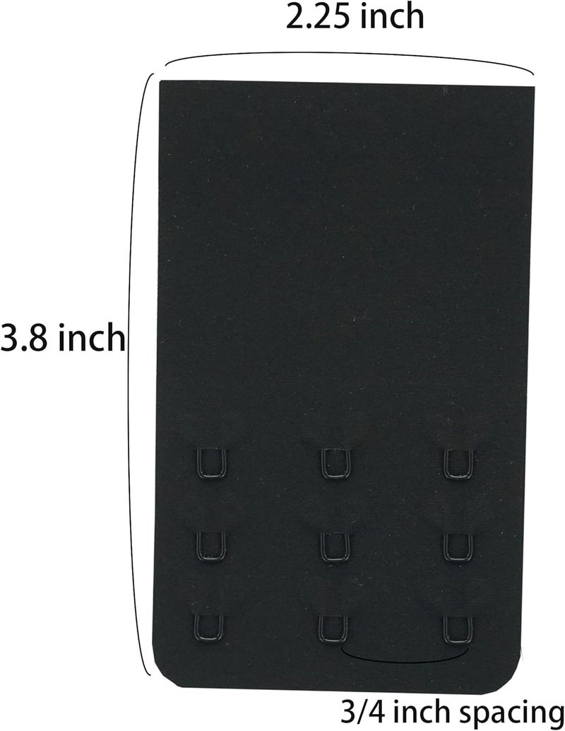 SAMGU Store Women's Bra Extenders 2 Hook / 3 Hook / 4 Hook / 5 Hook / 6 Hook, Soft Stretchy Back Bra Extension Strap - Image 4