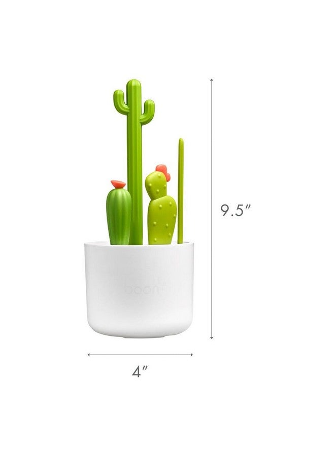 بون مجموعة فرشاة تنظيف زجاجات الأطفال من بون كاكتي - تتضمن فرشاة زجاجات، وفرشاة حلمة، وفرشاة تفصيلية، وفرشاة ماصة - مجموعة فرشاة زجاجات الأطفال لتجفيف الزجاجات - مستلزمات الأطفال - 4 قطع - Image 3