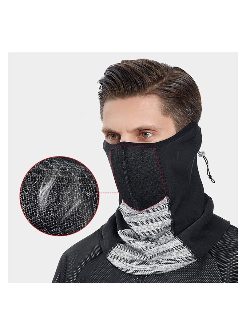 KASTWAVE Windproof Neck Gaiter Face Mask, Motorcycle Neck Scarf with Breathable Mesh, Unisex Multifunctional Winter Elastic Neck Warmer Snoods for Skiing Cycling Motocycle Sports - Image 5