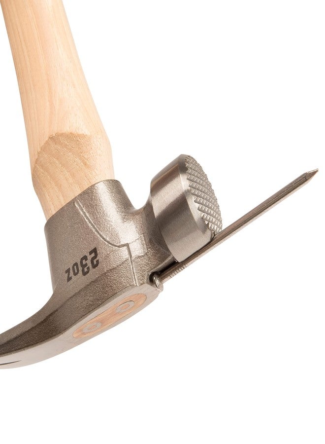 ESTWING Pro California Hammer - 23 oz Rip Claw Hammer with Milled Face & Hickory Wood Handle - MRW23LM - Image 4