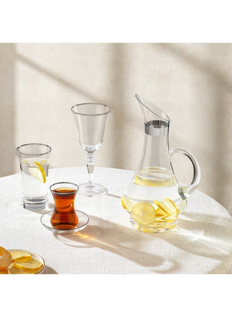 Schafer Alisa Glass Cup Set 49 PIECES-PLATIN02  - Image 1
