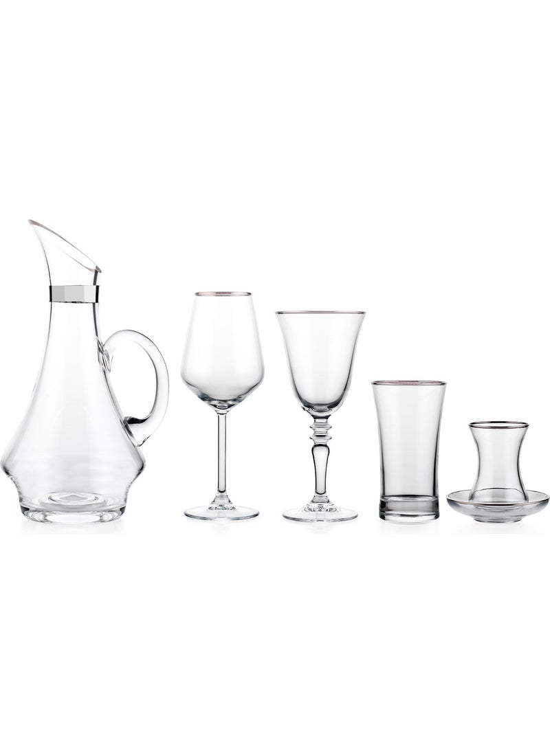 Schafer Alisa Glass Cup Set 49 PIECES-PLATIN02  - Image 2