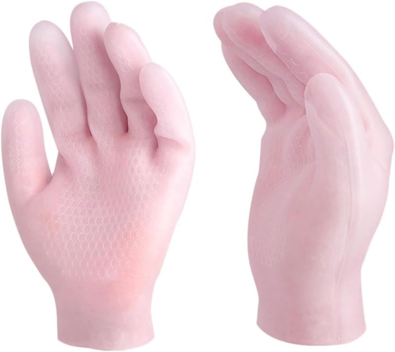 Moisturizing Gloves for Dry Hands Breathable Elastic Anti-Cracking Hand Covers Universal Size Reusable Hydrating Gloves for Cold Weather Skin Care and Rough Callus Softening - Image 1