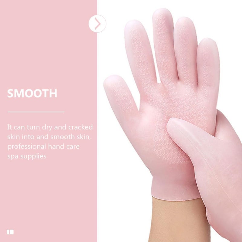Moisturizing Gloves for Dry Hands Breathable Elastic Anti-Cracking Hand Covers Universal Size Reusable Hydrating Gloves for Cold Weather Skin Care and Rough Callus Softening - Image 2