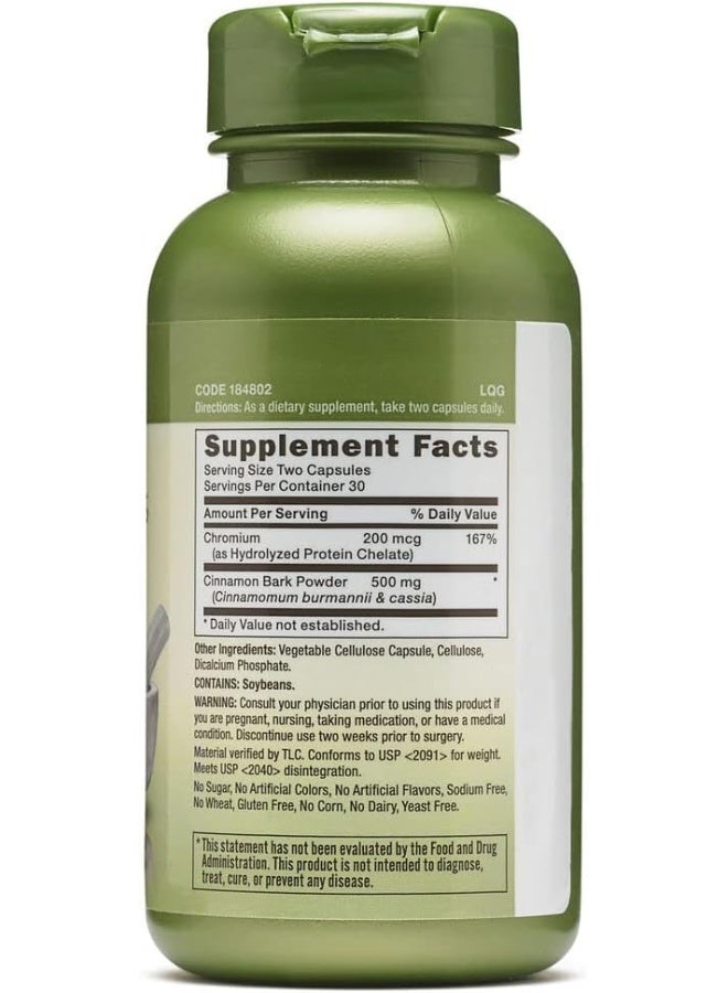 GNC Herbal Plus Cinnamon & Chromium  - Image 1