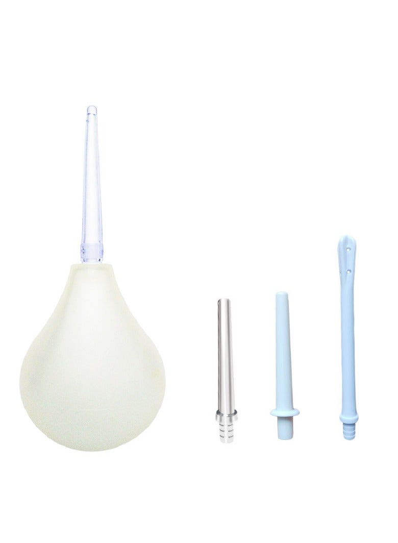 Generic 224ml Enema Bulb Kit Douche Cleaner Enema Kit for Women Men with 3 Replaceable Nozzles  - Image 1