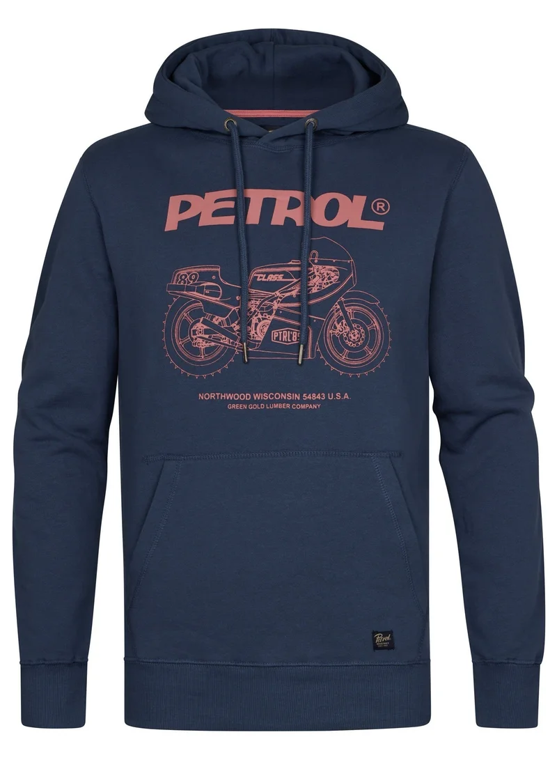 Petrol Industries Men Sweater Hooded Print