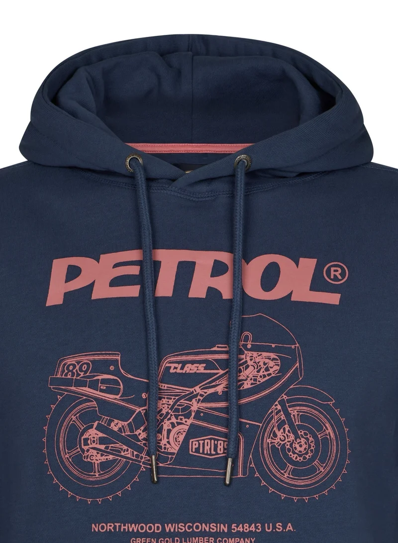 Petrol Industries Men Sweater Hooded Print