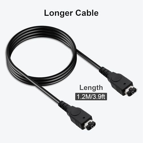 CSTESVN GBA SP Link Cable, 2 Player Game Link Cable Compatible with Nintendo Gameboy Advance SP/Gameboy Advance, 3.9Ft Black - Image 5