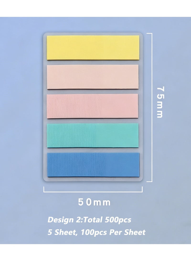 2000pcs علامات الصفحة علامات التبويب اللاصقة المشرقة, Morandi & Macaron مؤشر علامات التبويب, السهم والمستقيم على شكل أبرز علامات الصفحة اللاصقة, فلورسنت مؤشر علامات التبويب ملصقات لأجهزة الكمبيوتر المحمولة والكتب والوثائق,ملونة قابل للكتابة والقابلة لإعادة الموقع علامات التبويب شريط مؤشر علامات التبويب,علامات التبويب الصفحة - Image 4