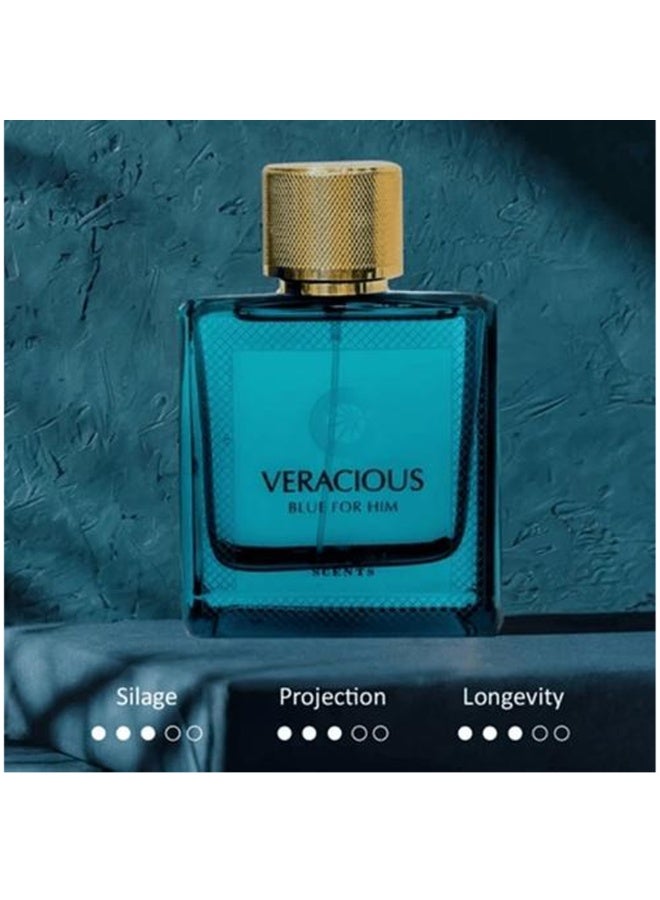 بندورا عطر فيراشيوس بلو مين أو دو بارفان 100 مل - Image 4