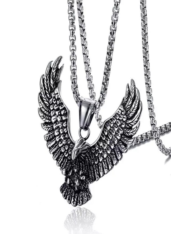 Untouched Fashionable Trandy Titanium Steel And Stainless Steel Necklace Men and Woman Personality street Hip-Hop Eagle pendant With Chain - Image 1