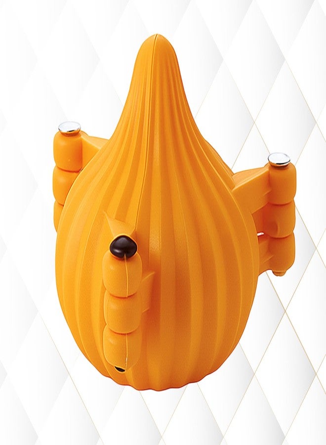 Oc9 Plastic 3 Fold Modak Maker Mould/Chocolate Modak Shaper Sacha Set for Ganpati, Diwali, Dussehra, Other Festival (Pack of 1) Orange - Image 1
