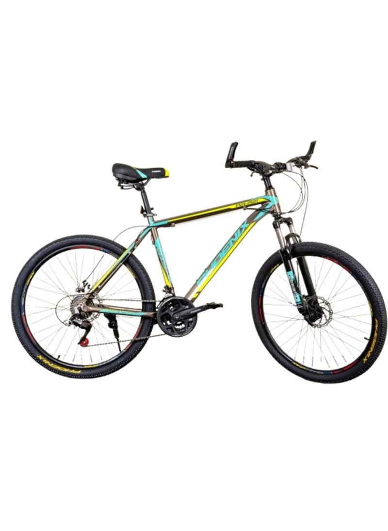 Phonix PHONIX 2601 26-Inch Aluminum Frame Bike with 21-Speed Sunrun Gears 