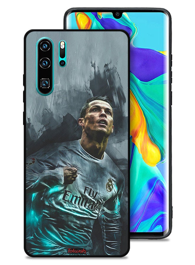 Tolwak Huawei P30 Pro Protective Case Cover Cristiano Ronaldo Art - Image 1