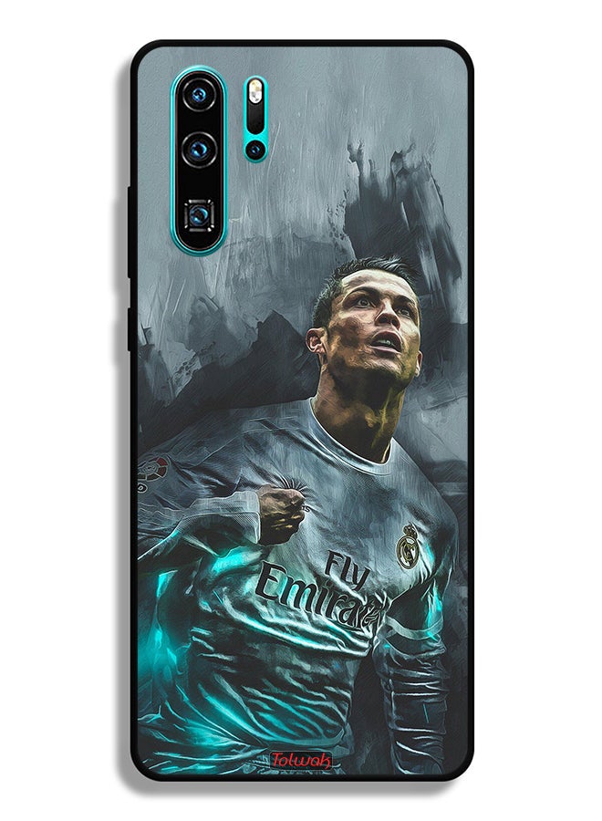 Tolwak Huawei P30 Pro Protective Case Cover Cristiano Ronaldo Art - Image 2