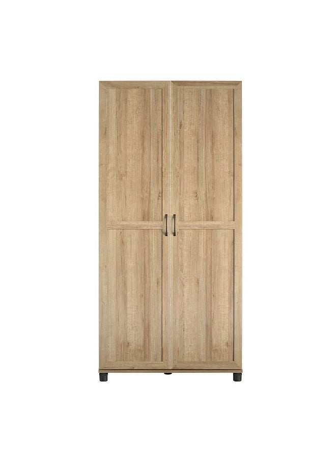 SystemBuild Evolution Lory 2-Door Framed Utility Cabinet Natural 74.31 x 35.68 x 15.38 Inch 2629348COM  - Image 1
