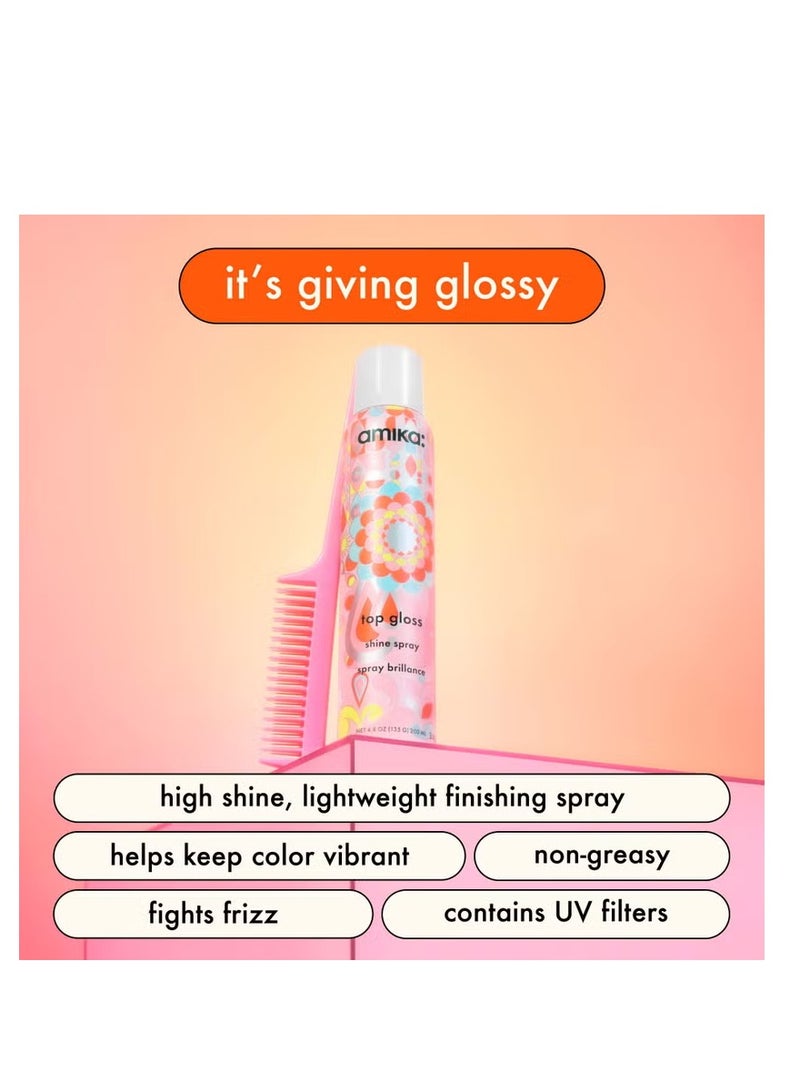 amika Top Gloss Shine Spray 141ml - Image 2