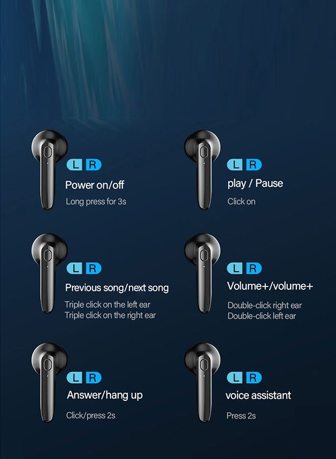 Bluetooth Touch Air Pods with HD Microphone HD stereo sound /XT96 - Image 5