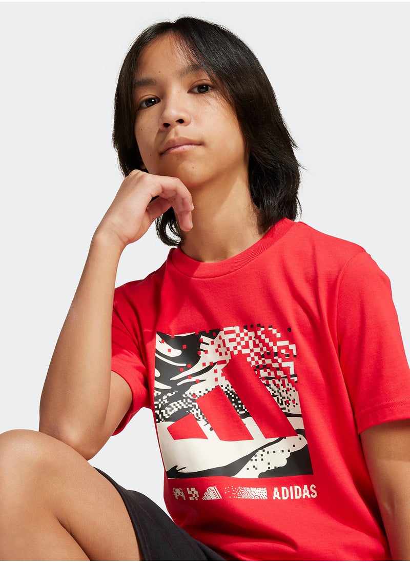 Adidas Youth Camo Graphic T-Shirt  - Image 4