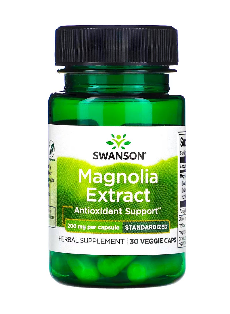 سوانسون مستخلص ماجنوليا  200 ملجم  30 كبسولة نباتية