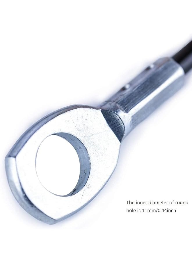 erorex Fitness Pulley Cable, Home Gym Replacement Cable Machine Accessories, 3M Gym Cable For Fitness Pulley System, 5Mm Thick Heavy Duty Steel Wire Rope With Black Pu Coating - Image 5