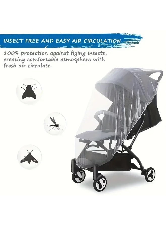 Mosquito Net For Baby Stroller Summer Pram Insect Shield Net - Image 2