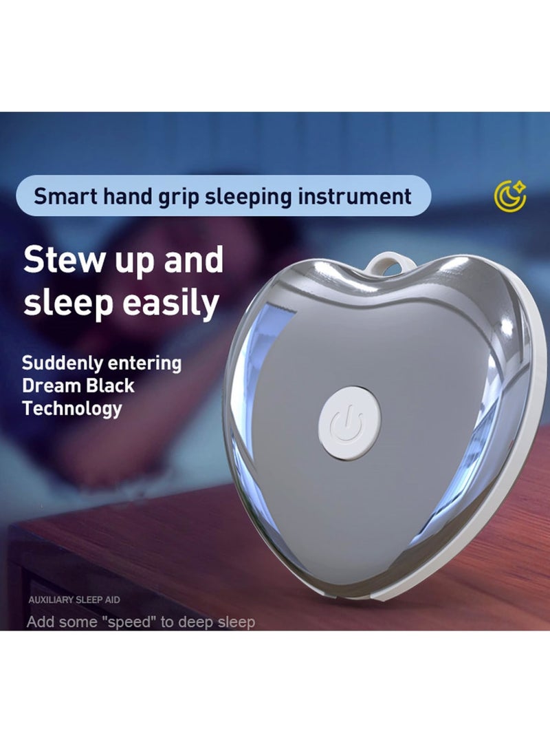 SYOSI Sleep Aid Device, Handheld Sleep Aid Device for Insomnia Relief, USB Charging - Handheld Microcurrent Sleep Aid Machine, Sleep Instrument for Insomnia & Anxiety Relief, Improve Sleep(Silver) - Image 4