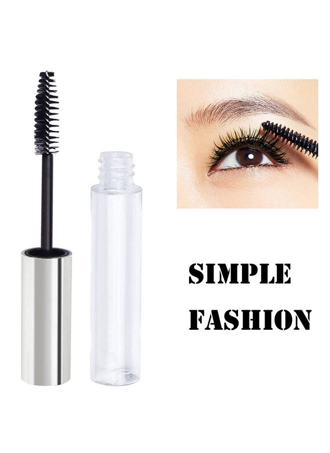 Pengxiaomei 2Pcs 10Ml Empty Mascara Tube With Eyelash Wand,Silver Eyelash Cream Container Bottle For Applying Castor Oil And Cosmetics Stocking Stuffers For Women  - Image 5