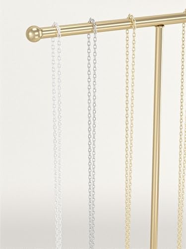 Julysky Necklace HolderNecklace Organizer for WomenJewelry StandNecklace Display Stand for SellingNecklace and Bracelet Hanger Golden - Image 3