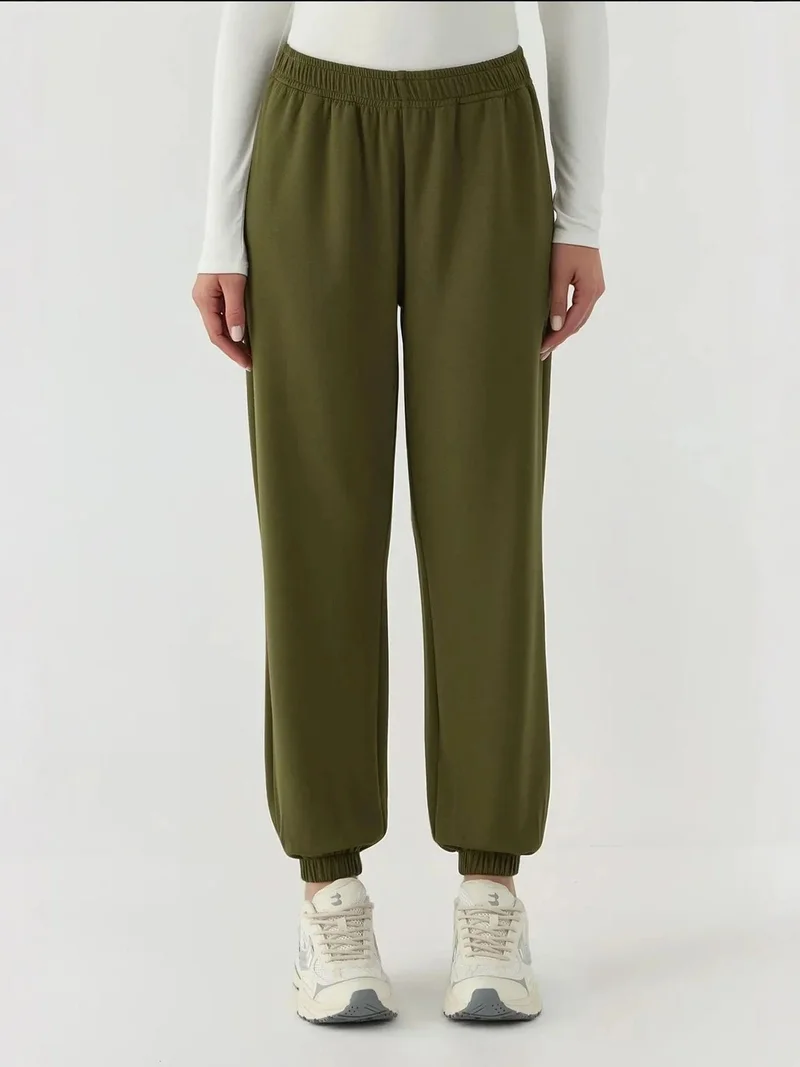 HICCUP Elastic Waist Modal Touch Jogger Pants