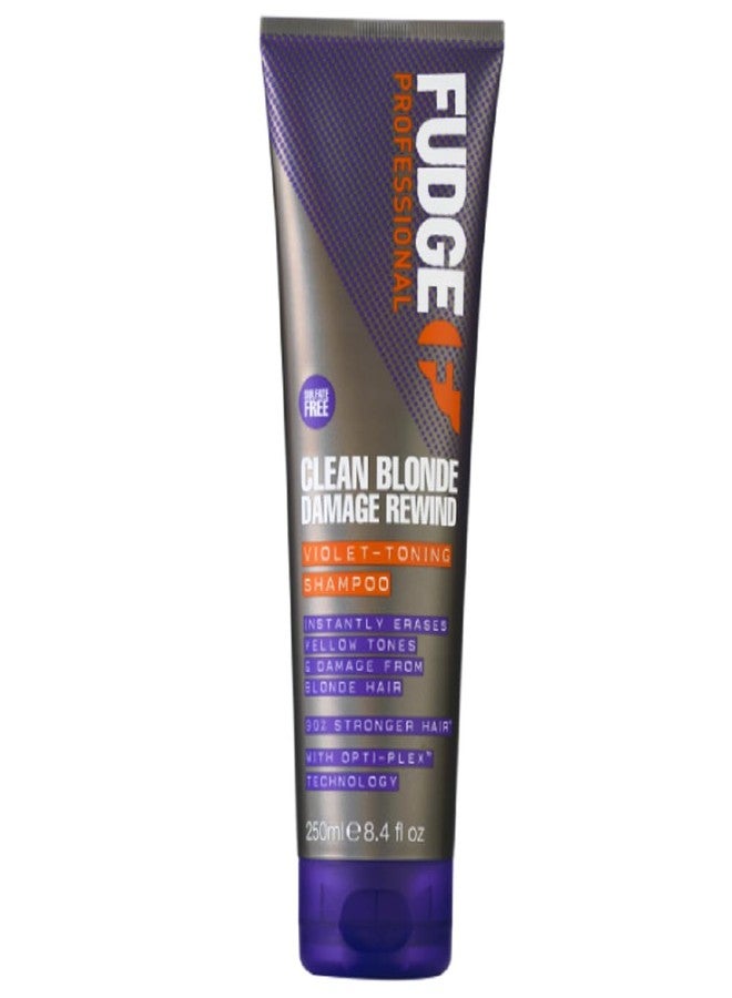 Fudge Clean Blonde Damage Rewind Violet-Toning Shampoo 8.4 oz - Image 1