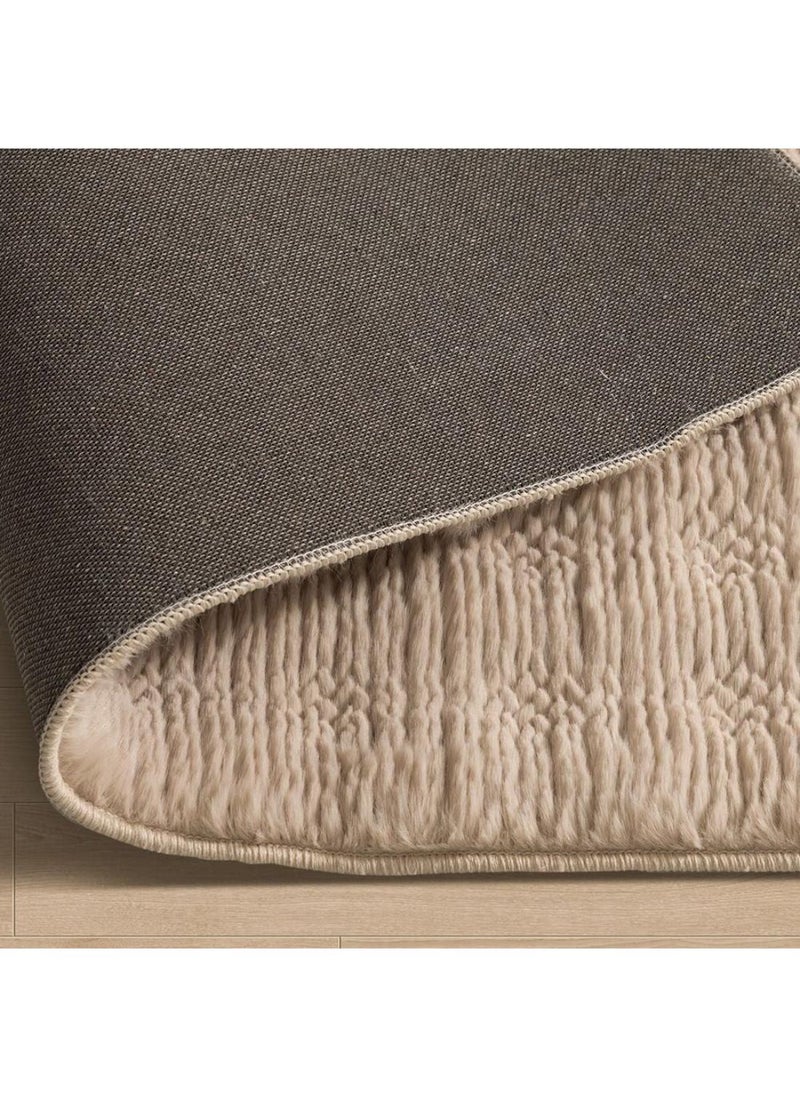 DANUBE HOME Textra Soft Fur Design Rug  Polyester Area Rug Floor Covering L230xW160cm-Beige  - Image 4
