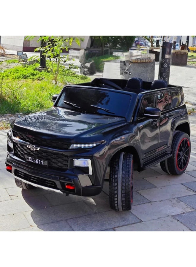 Toy Box Chevrolet Electric Ride-on Car 12V Kids Ride-on Toy with Remote Control, Horn Honking, for 3-6 Years Old Gift for Kids with Music Player, Kids Electric Car - Image 2